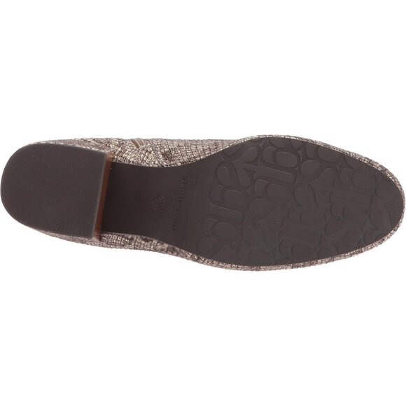 Gentle Souls by Kenneth Cole Antique Gold Leather Side ZIP Women's Heels Boots - Picture 4 of 8